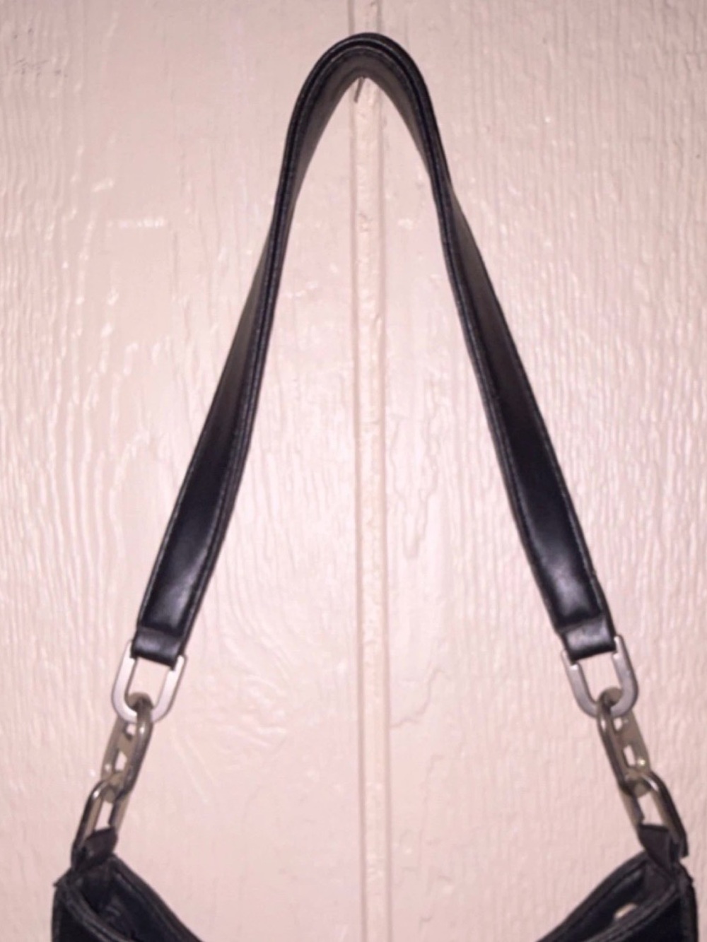 Classic Black Shoulder Bag - Women's Everyday Tote - Picture 5 of 6